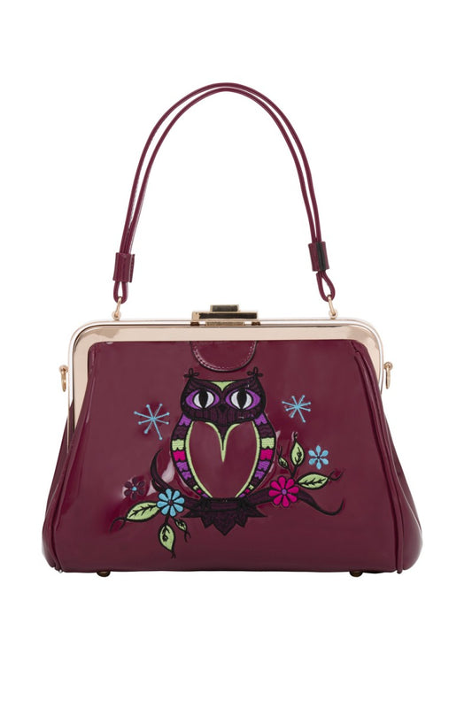 Persimmon Owl Handbag